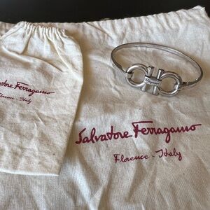 Ferragamo sterling silver bangle